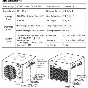 HOTA F6 Ultra 4x 125/250W AC DC Quad Channel GaN - Image 4